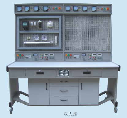 装配台式实训装置;电工技能及工艺实训考核装置（网孔板）单／双人座