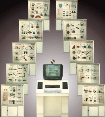 机械原理示教陈列柜，全铝制